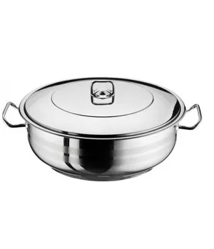 Šerpa plitka INOX 37L